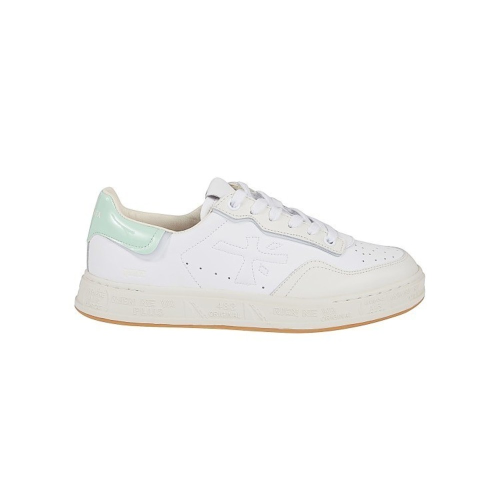 Premiata Perforated Leather Sneakers With Textured Rubber Sole - NWT